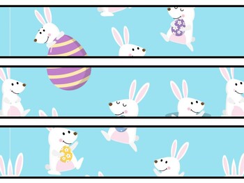 Bunny Rabbit Bulletin Board Decor Kit, Bunny Rabbit Letters