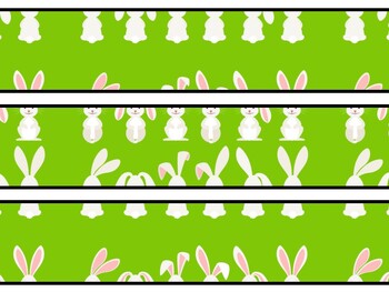 Bunny Rabbit Bulletin Board Decor Kit, Bunny Rabbit Letters