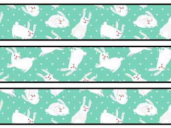 Bunny Rabbit Bulletin Board Decor Kit, Bunny Rabbit Letters