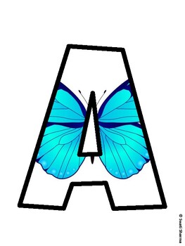 Butterflies Bulletin Board Décor Kit, Butterflies Bulletin Board Letters