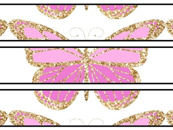 Butterfly Bulletin Board Décor Kit, Butterfly Letters, Butterfly Banner