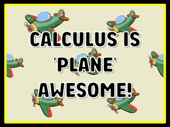 CALCULUS IS 'PLANE' AWESOME! Air Transportation Door Décor