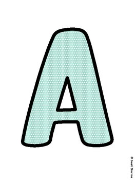 Cactus, Succulent Bulletin Board Letters, Succulent Alphabet Posters