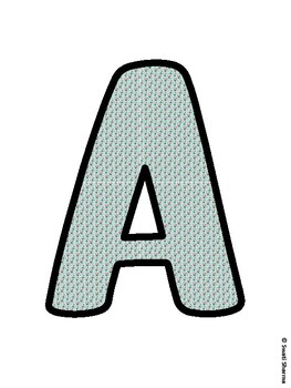 Cactus, Succulent Bulletin Board Letters, Succulent Alphabet Posters