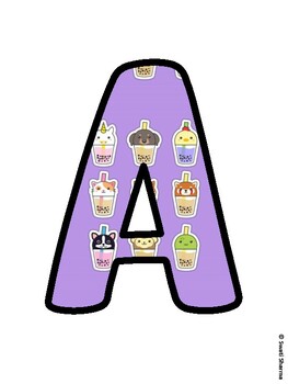 Cactus, Succulent Bulletin Board Letters, Succulent Alphabet Posters