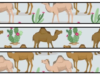 Camel Bulletin Board Decor Kit, Camel Letters