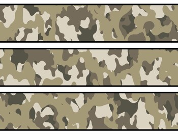 Camoflage Bulletin Board Décor Kit, Camoflage Letters, Camoflage Banner