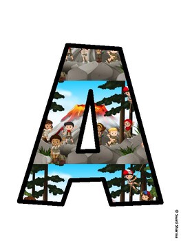 Camping Bulletin Board Décor Kit, Camping Bulletin Board Letters