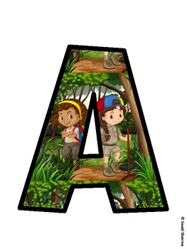 Camping Bulletin Board Décor Kit, Camping Bulletin Board Letters