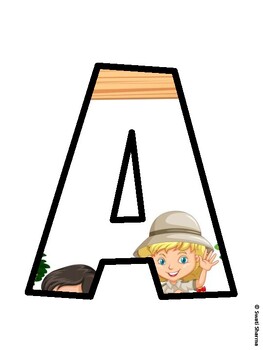 Camping Bulletin Board Décor Kit, Camping Bulletin Board Letters