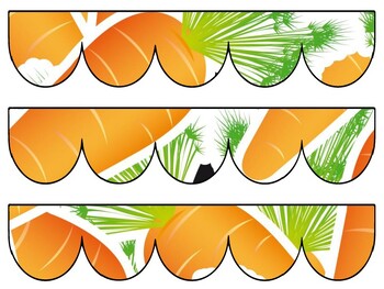 Carrots Bulletin Board Decor Kit, Carrots Letters