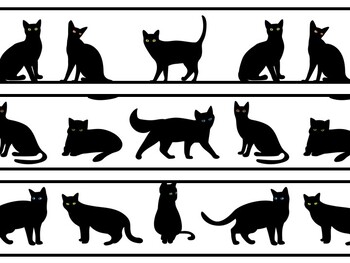 Cat Bulletin Board Decor Kit, Cat Letters
