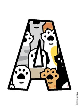 Cat Bulletin Board Décor Kit, Cat Bulletin Board Letters
