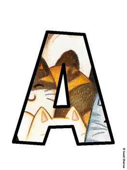 Cat Bulletin Board Décor Kit, Cat Bulletin Board Letters