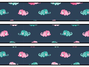 Chameleon Bulletin Board Decor Kit, Chameleon Letters