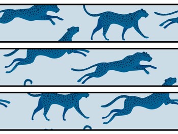 Cheetah Bulletin Board Decor Kit, Cheetah Letters