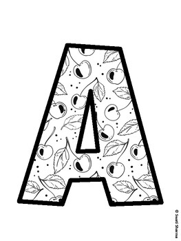 Cherry Bulletin Board Décor Kit, Cherry Bulletin Board Letters