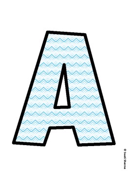 Chevron Bulletin Board Decor Kit, Chevron Bulletin Board Letters