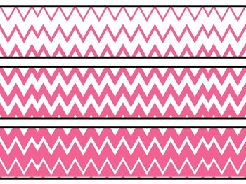 Chevron Bulletin Board Decor Kit, Chevron Letters