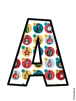 Christmas Bulletin Board Décor Kit, Christmas Bulletin Board Letters