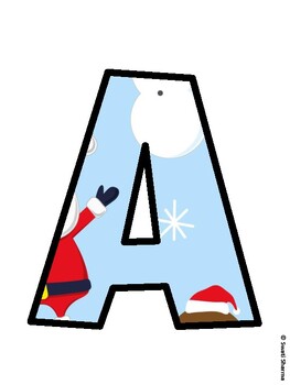 Christmas Bulletin Board Décor Kit, Christmas Bulletin Board Letters
