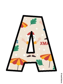 Christmas Bulletin Board Décor Kit, Christmas Bulletin Board Letters