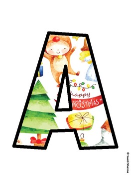 Christmas Bulletin Board Décor Kit, Christmas Bulletin Board Letters