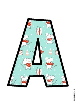 Christmas Bulletin Board Décor Kit, Christmas Bulletin Board Letters
