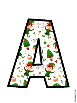 Christmas Bulletin Board Décor Kit, Christmas Bulletin Board Letters