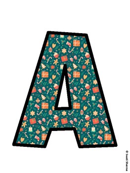 Christmas Bulletin Board Décor Kit, Christmas Bulletin Board Letters
