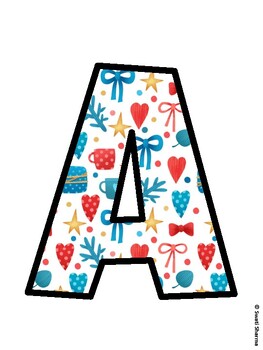Christmas Bulletin Board Décor Kit, Christmas Bulletin Board Letters