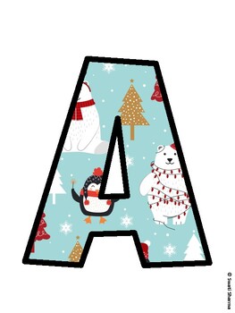 Christmas Bulletin Board Décor Kit, Christmas Bulletin Board Letters