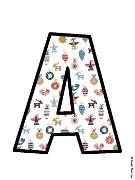Christmas Bulletin Board Décor Kit, Christmas Bulletin Board Letters