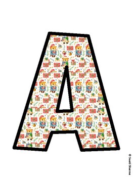 Christmas Bulletin Board Décor Kit, Christmas Bulletin Board Letters