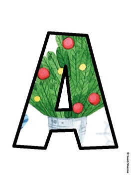 Christmas Bulletin Board Décor Kit, Christmas Bulletin Board Letters