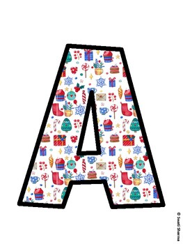 Christmas Bulletin Board Décor Kit, Christmas Bulletin Board Letters