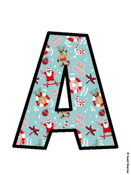 Christmas Bulletin Board Décor Kit, Christmas Bulletin Board Letters