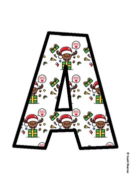 Christmas Bulletin Board Décor Kit, Christmas Bulletin Board Letters