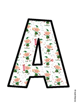 Christmas Bulletin Board Décor Kit, Christmas Bulletin Board Letters