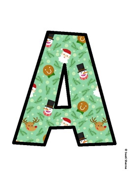 Christmas Bulletin Board Décor Kit, Christmas Bulletin Board Letters