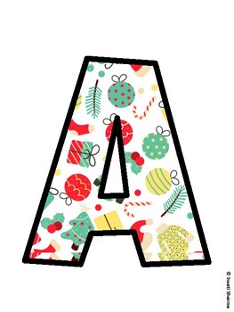 Christmas Bulletin Board Décor Kit, Christmas Bulletin Board Letters