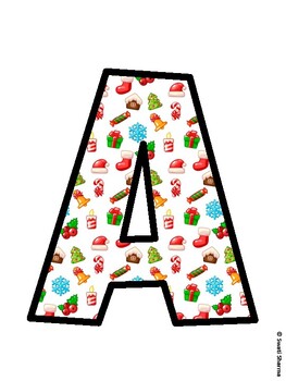 Christmas Bulletin Board Décor Kit, Christmas Bulletin Board Letters