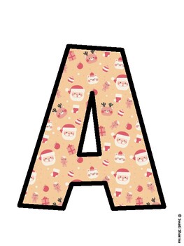 Christmas Bulletin Board Décor Kit, Christmas Bulletin Board Letters