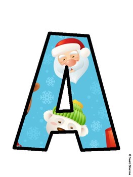 Christmas Bulletin Board Décor Kit, Christmas Bulletin Board Letters