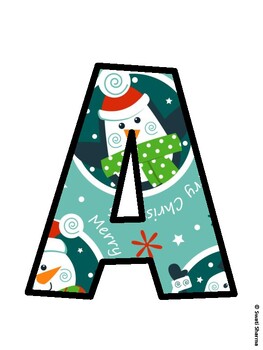Christmas Bulletin Board Décor Kit, Christmas Bulletin Board Letters