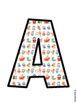 Christmas Bulletin Board Décor Kit, Christmas Bulletin Board Letters