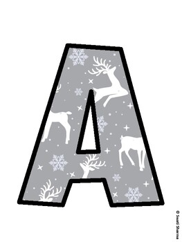 Christmas Bulletin Board Décor Kit, Christmas Bulletin Board Letters