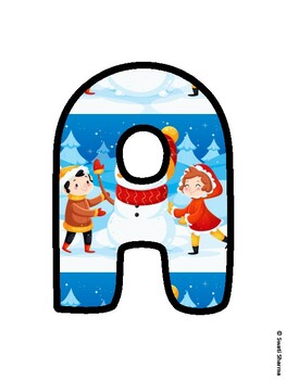 Christmas Bulletin Board Letters, Christmas Alphabet Posters