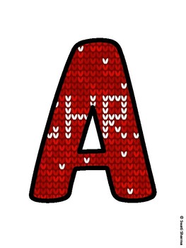 Christmas Bulletin Board Letters, Christmas Alphabet Posters