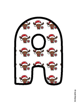 Christmas Bulletin Board Letters, Christmas Alphabet Posters